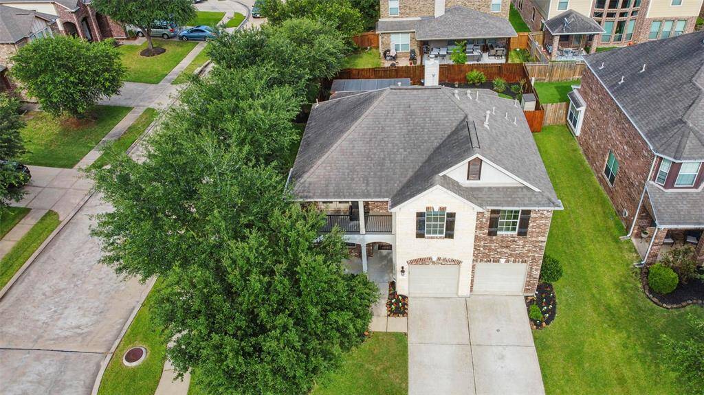 This home is nestled on a corner cul-de-sac lot.