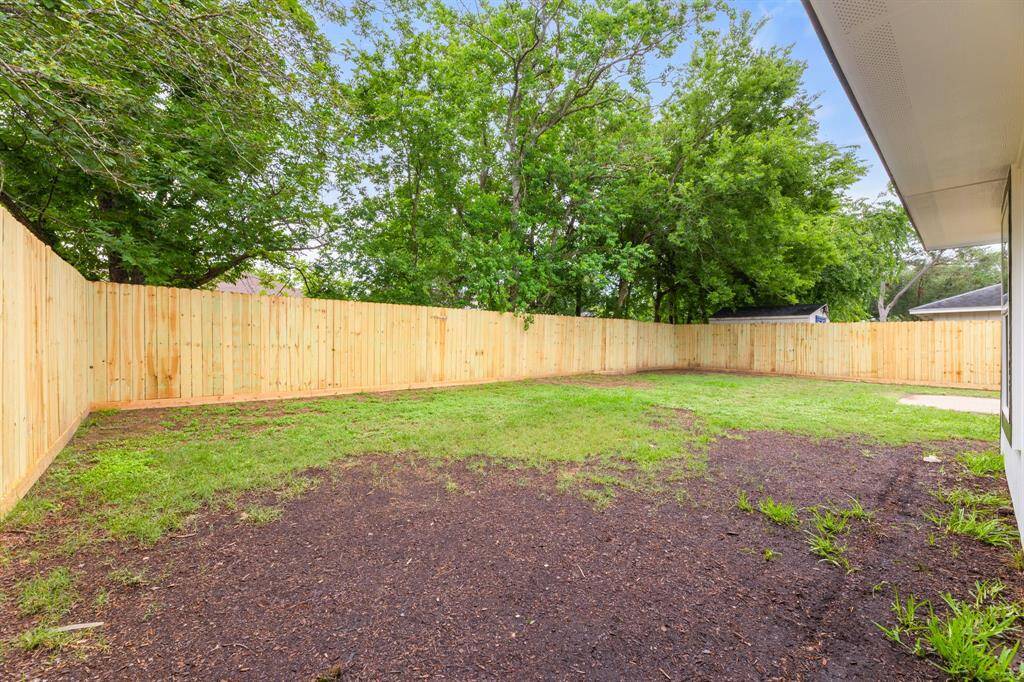 This yard will green and lush in no time.