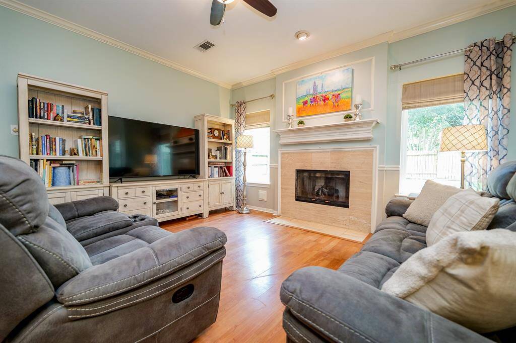 Imagine cozy nights here by the fireplace in the winter.