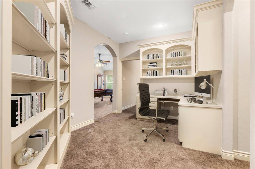 Perfect study area or library, Virtually Staged