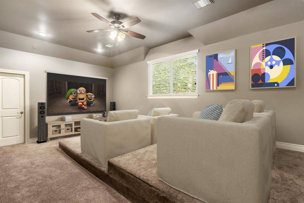 Media room, Virtually Staged