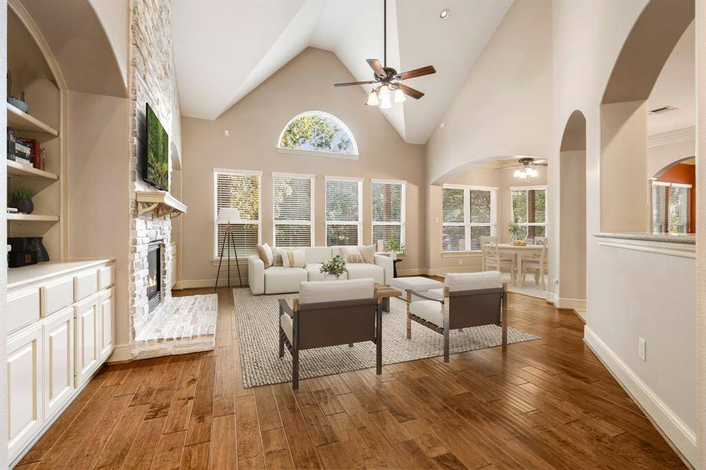 Looking in from the entry hall, Virtually Staged