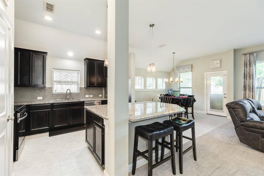 you have an oversized island great for entertaining