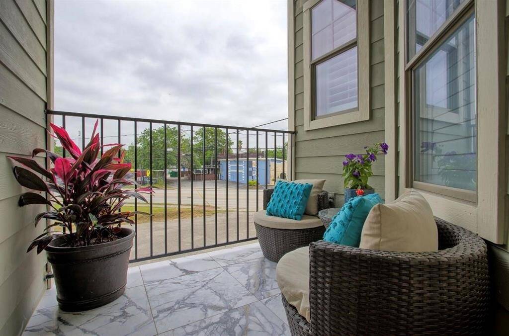 2nd floor balcony. There is also another one on the first floor off the garage.