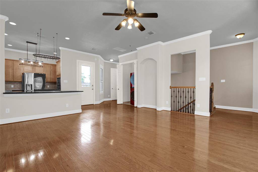 Laundry located on 2nd floor along with half bath