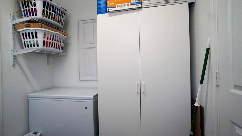 More space in utility room.