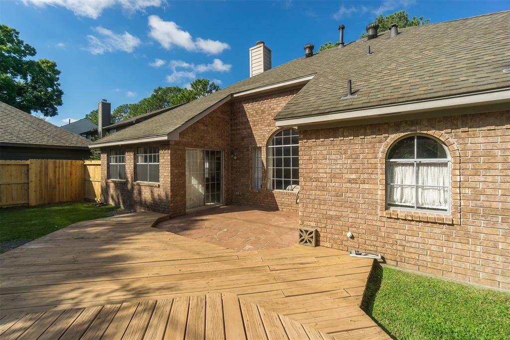 Back view of house