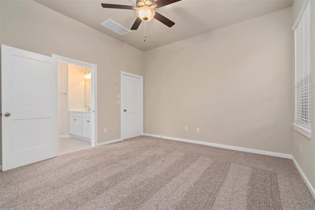 Primary with view of bathroom