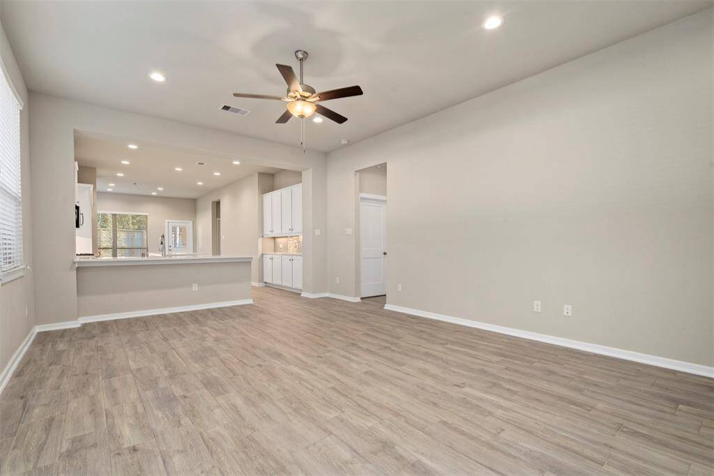family room and kitchen bar
