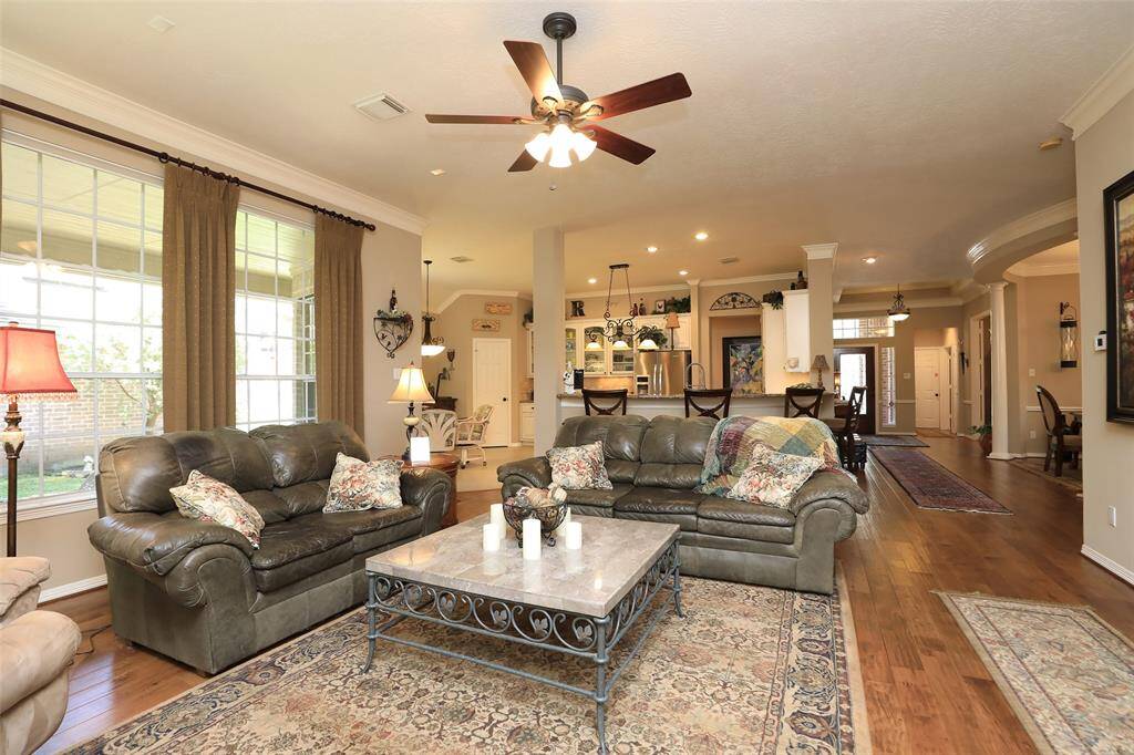 Open den/kitchen and breakfast area.  Large bar area is great for bar stools.