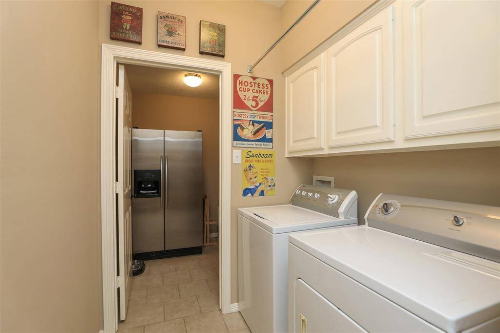 Laundry room...washer and dryer stay.  Extra room for more storage off the laundry room