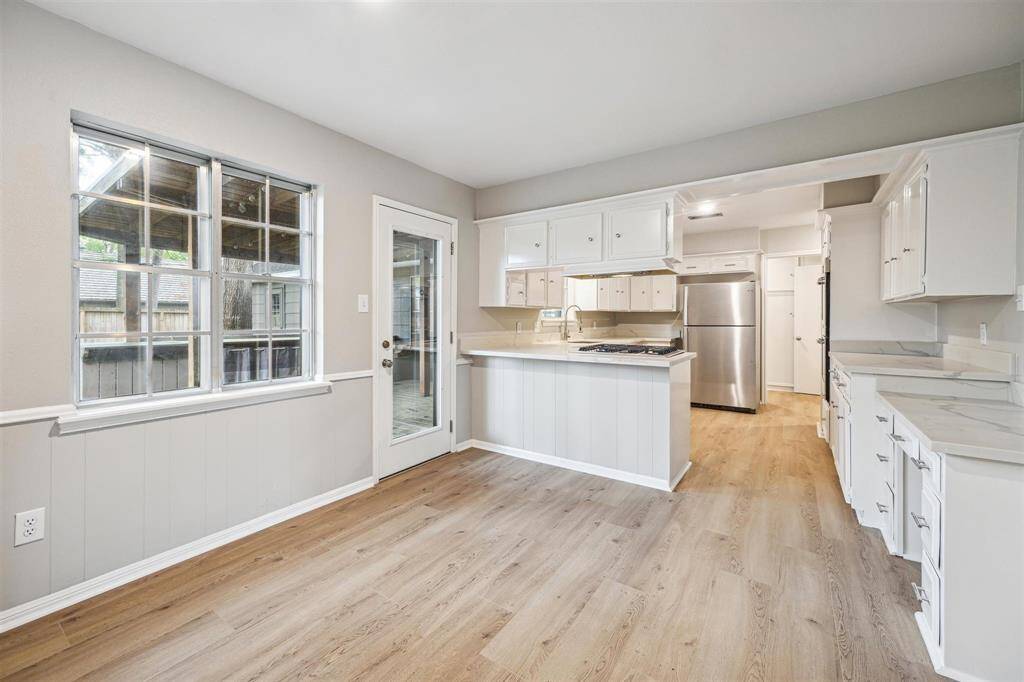 View looking into the kitchen.