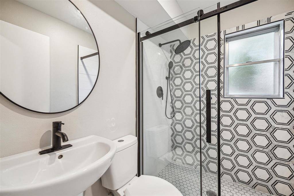 First level full bath- completely gutted and remodeled.