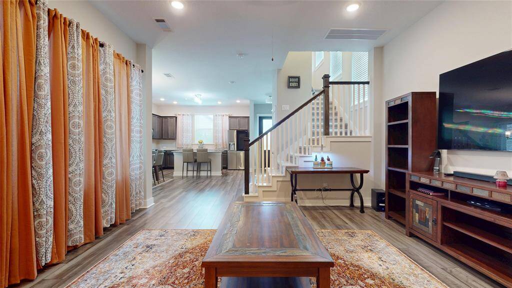 Expansive open floor plan with seamless living and kitchen flow.