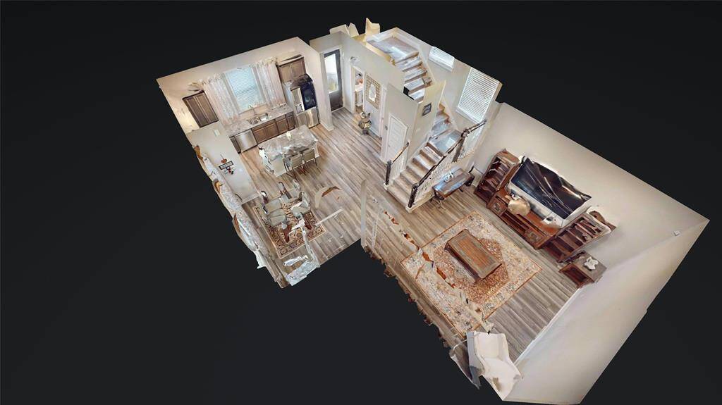 Explore this inviting floor plan featuring a spacious living area, modern kitchen, and elegant dining space, all seamlessly connected for easy living. Perfect for entertaining and everyday comfort.