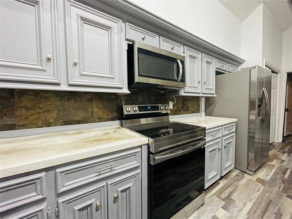 New stainless steel appliances