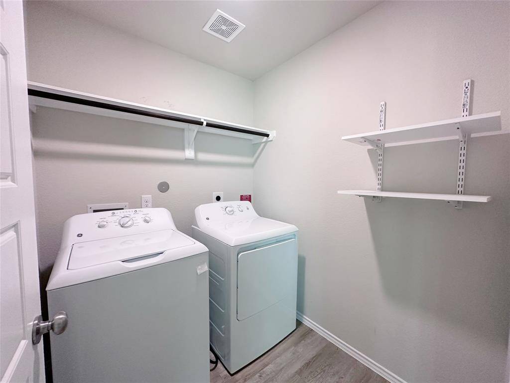Washer and dryer included