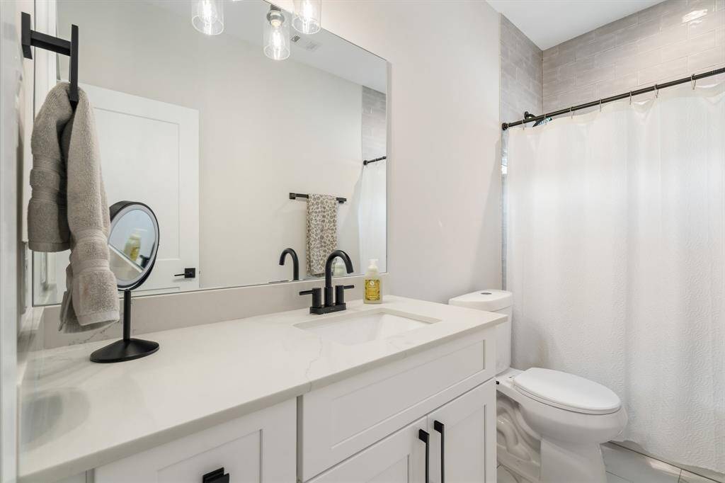 One of two guest rooms.