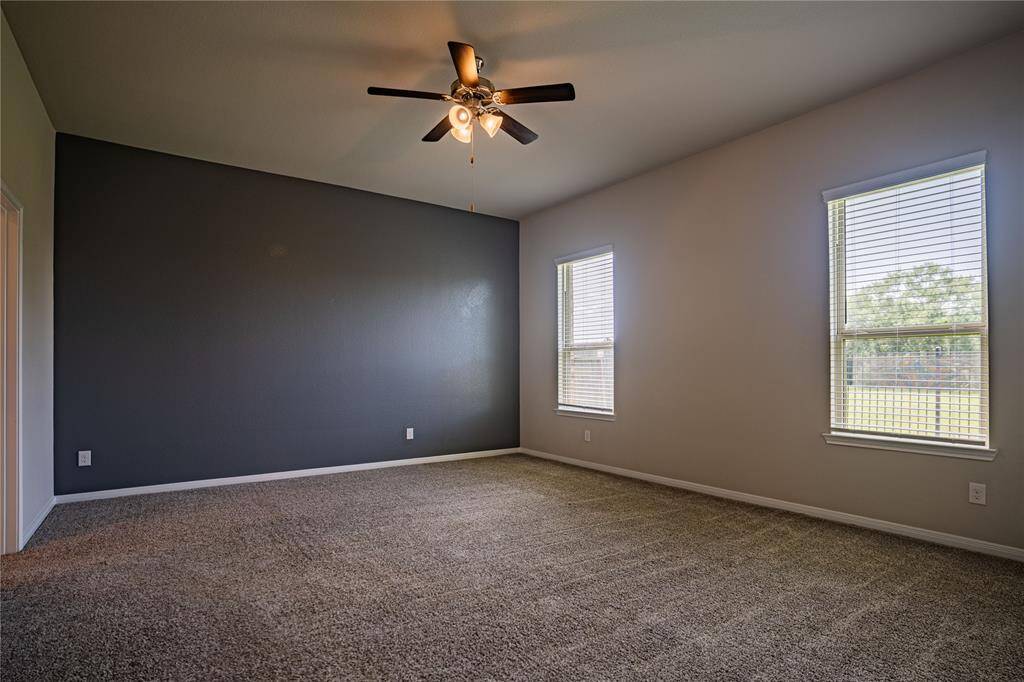 Granite countertops and stainless steel appliances