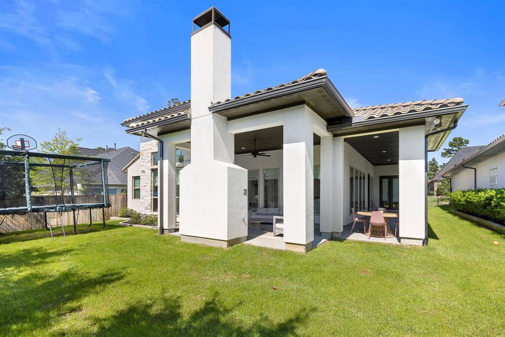 Spacious back yard.