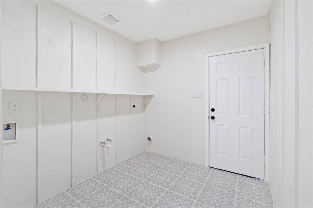 Laundry room.