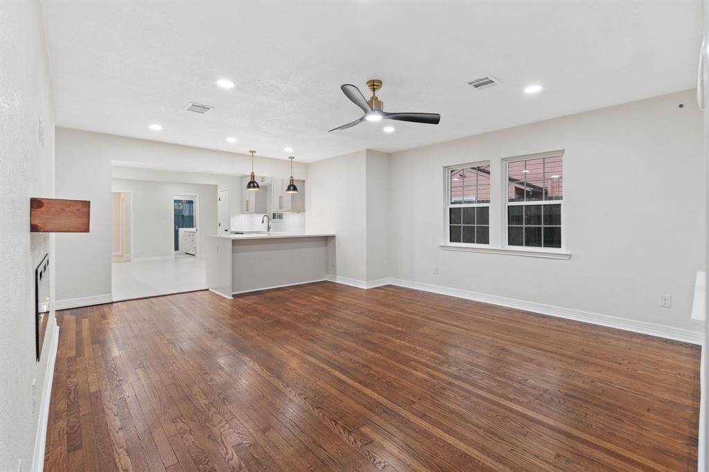Real wood plank floors!