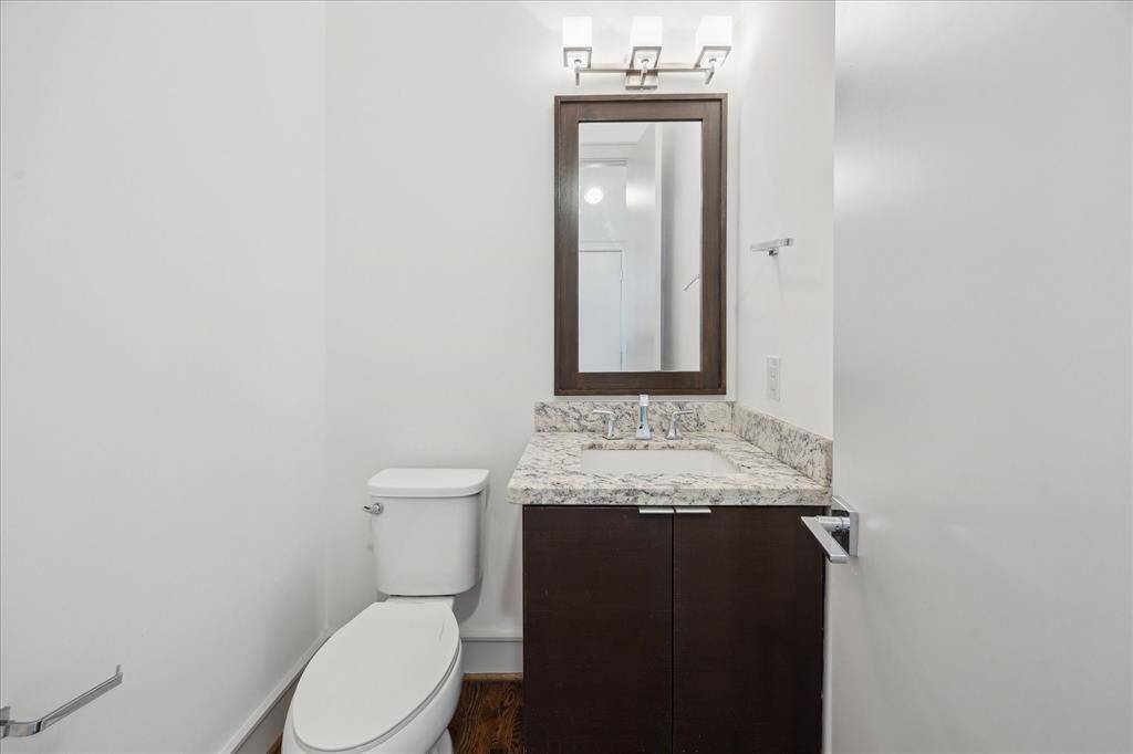 First floor powder room.