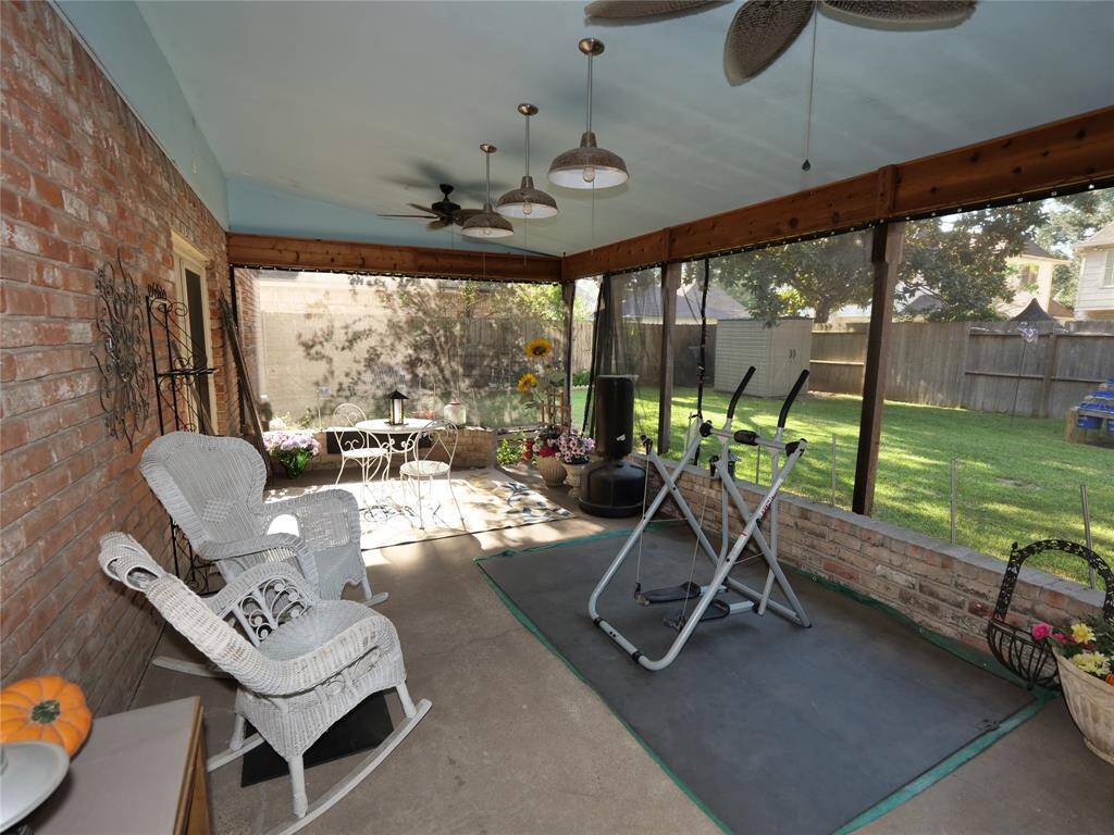 Covered patio