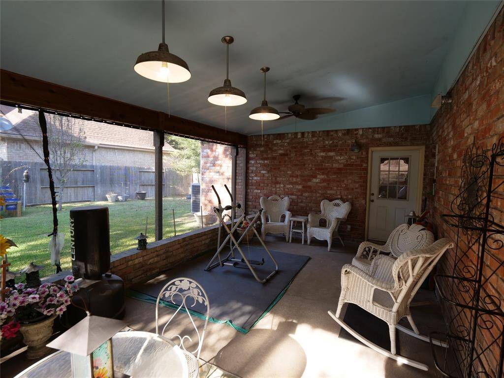 Another view of the covered patio