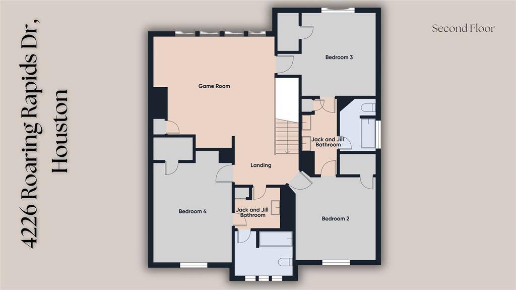 Second level floor plan