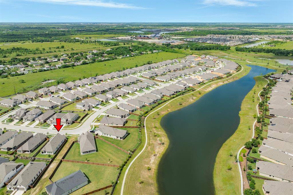 this aerial shows your home from the back