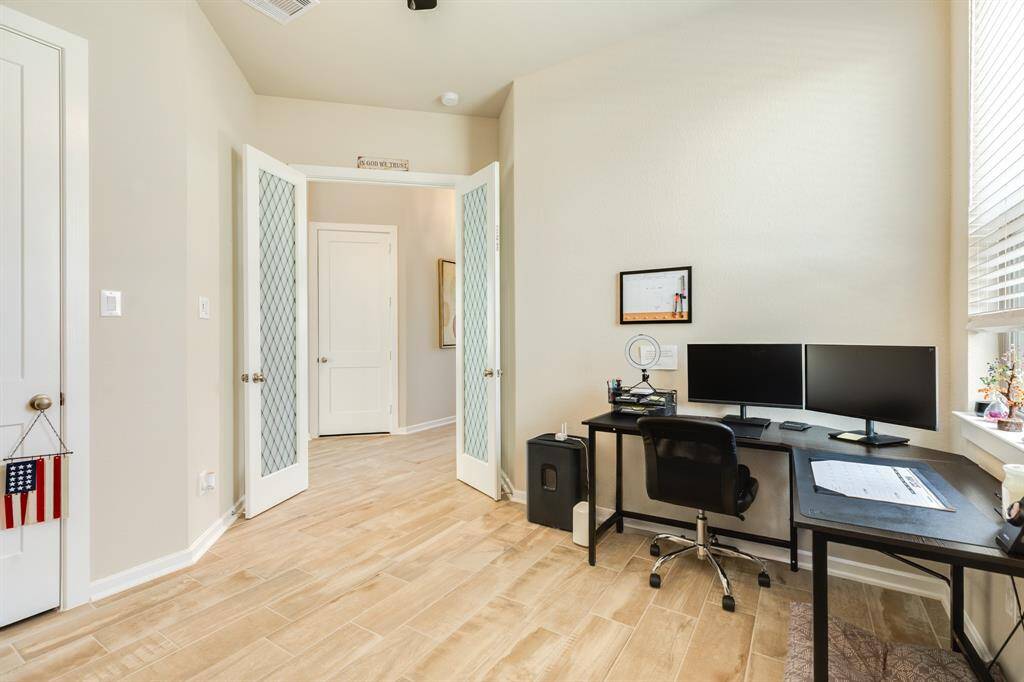 bedroom 4 is being used as an office at this time