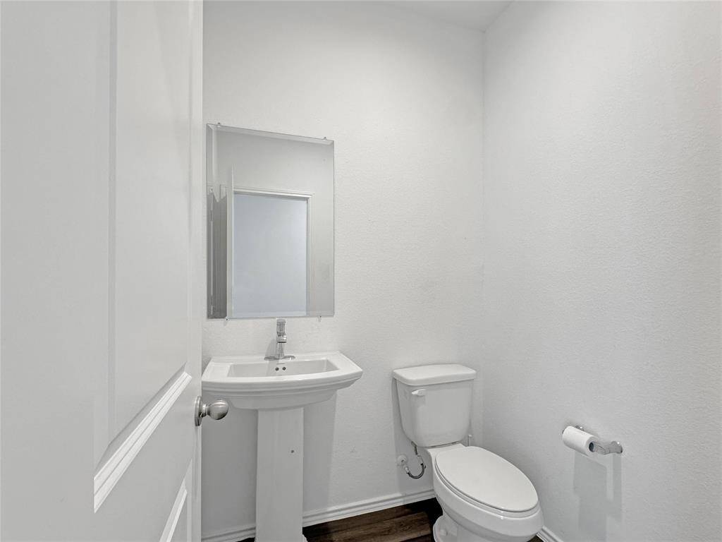 Half bathroom downstairs