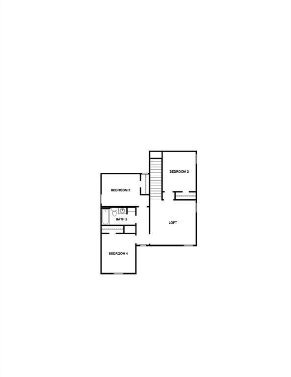 Upstairs floorplan