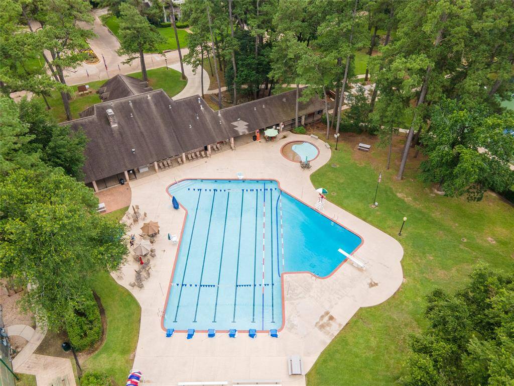 Massive lap pool for the subdivision and swim team.
