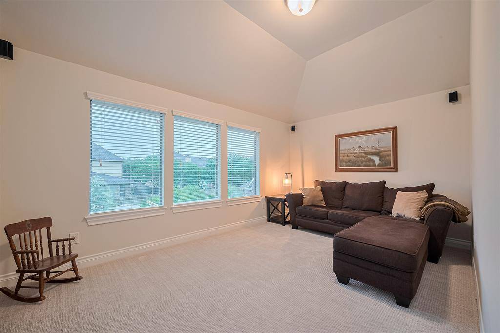 Adjacent to the game room, the dedicated media room comes fully wired for surround sound and offers the flexibility to adapt to whatever your lifestyle demands
