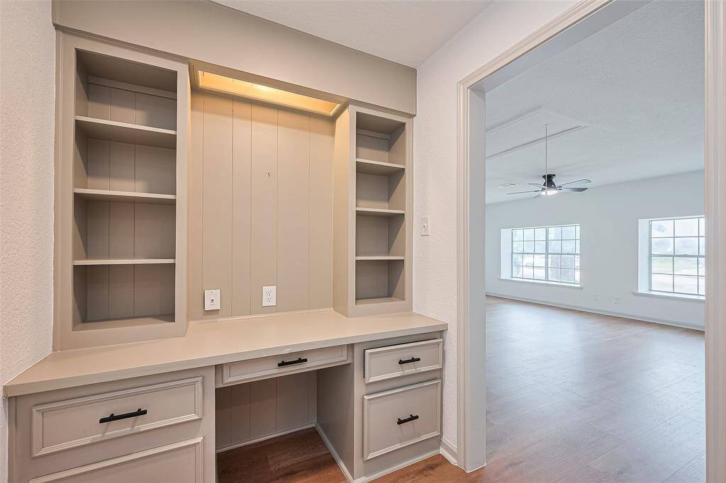 built in desk in the 4th bedroom/office or additional living area.
