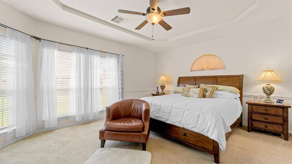 Open well lit Master bedroom
