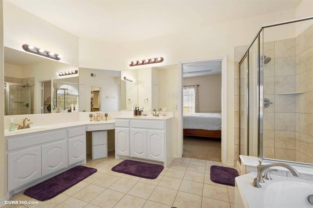 Spacious Master bathroom with double vanity