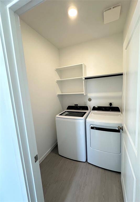 Washer and dryer near entrance
