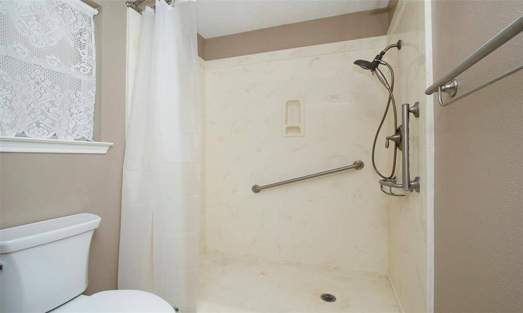 Large walk in shower