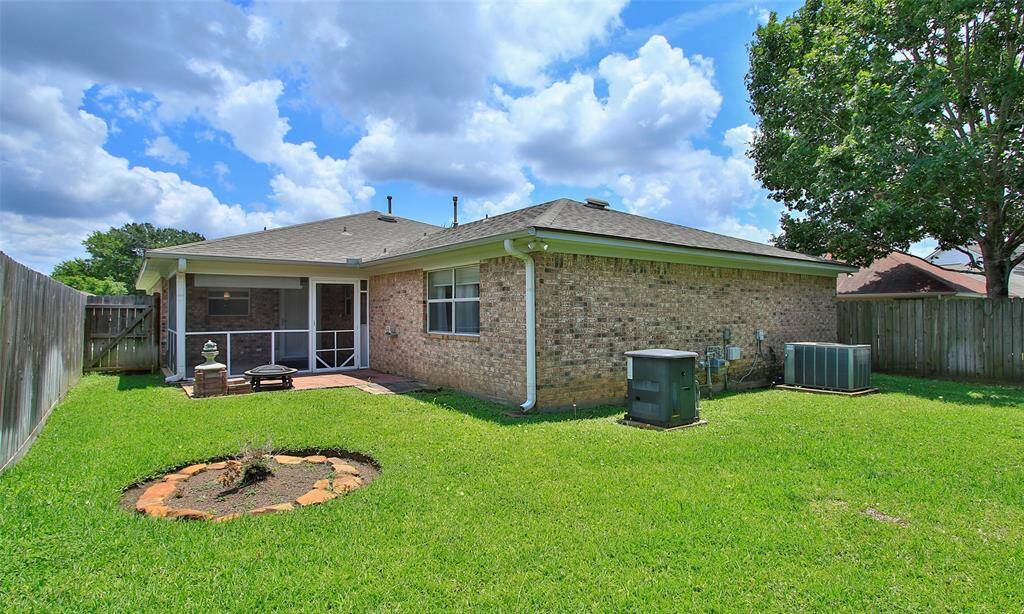 Backyard fully fenced and ready for activities