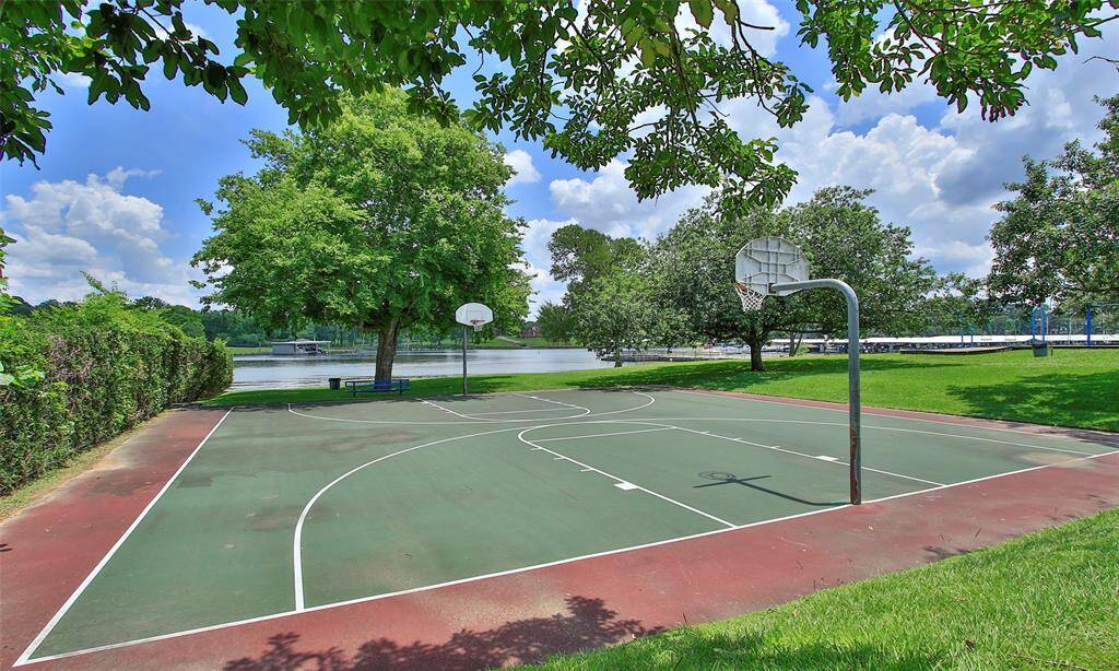 Play a game of basketball lakeside!