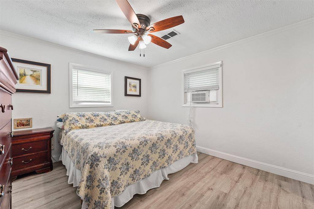 Spacious primary suite with ample closet space.