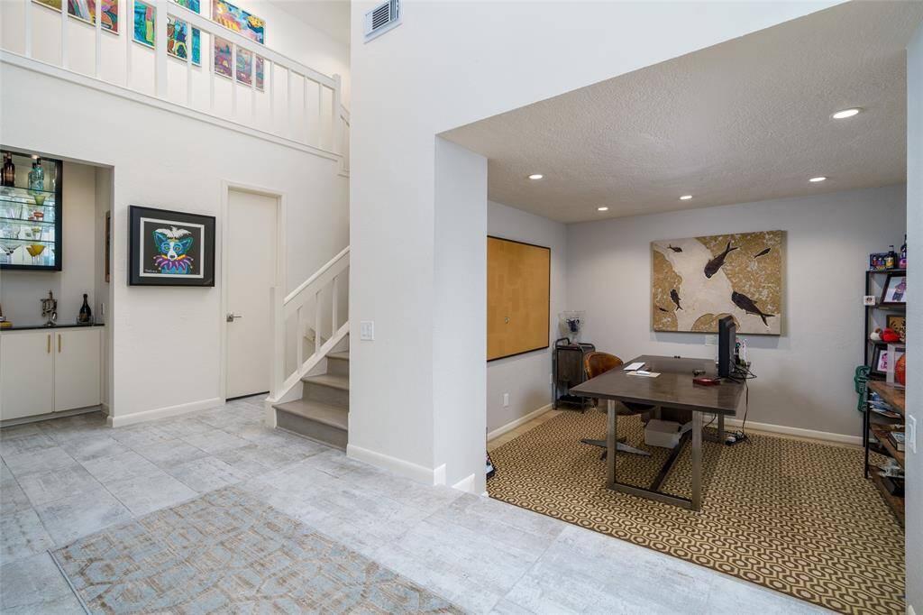 Home office as you enter the home to your right