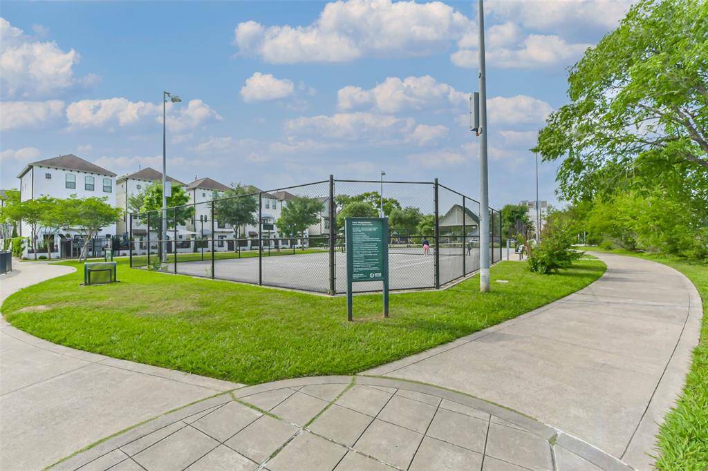 tennis court at nearby Wright Bembry Park