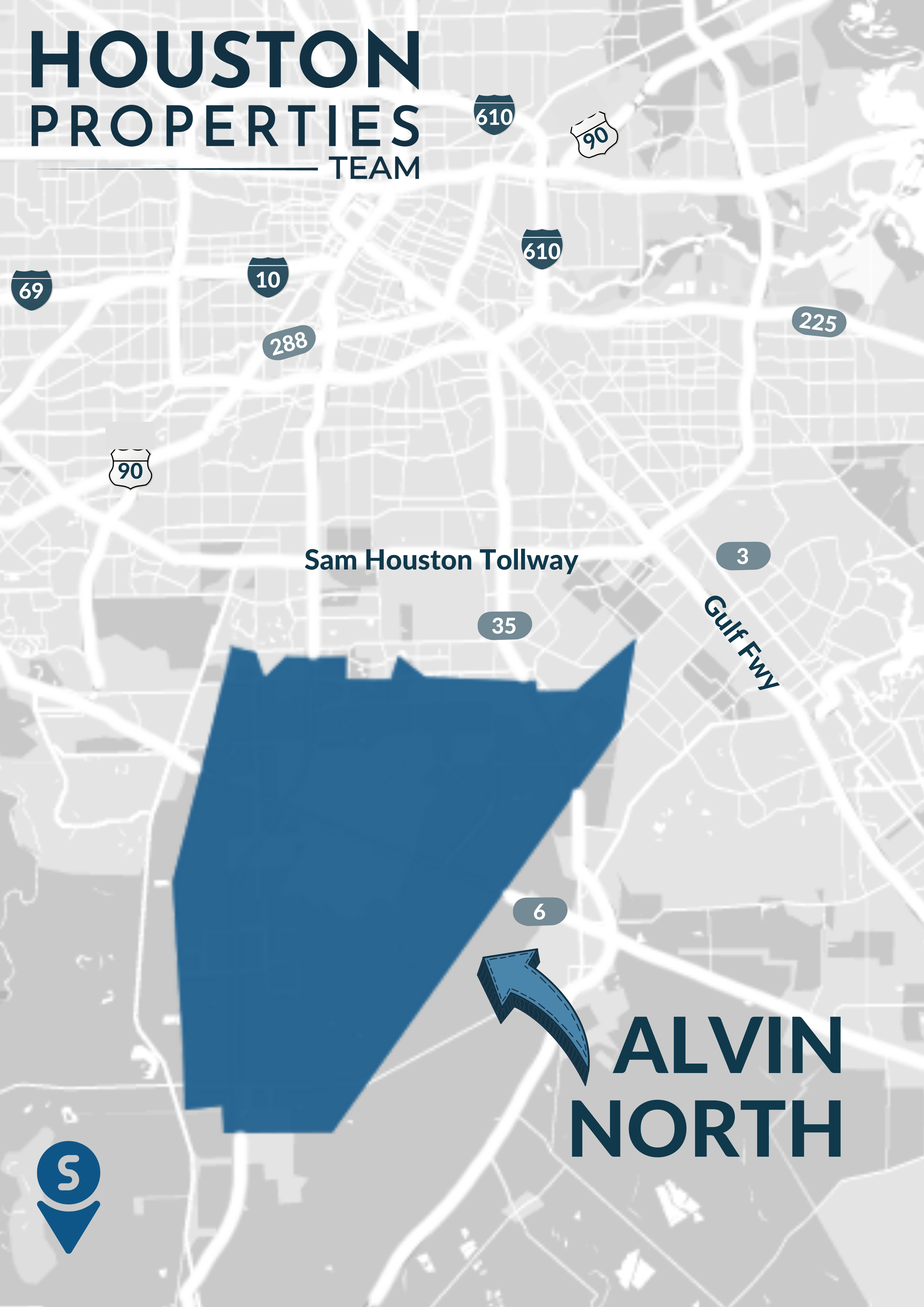 Alvin North Map