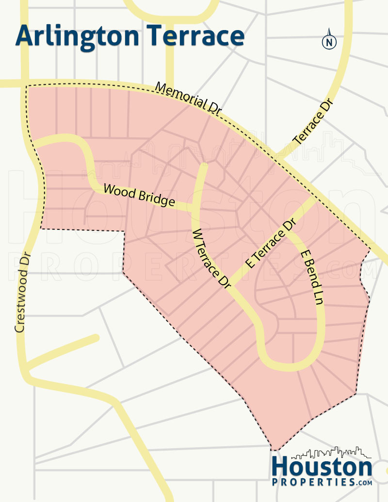 Map of Arlington Terrace
