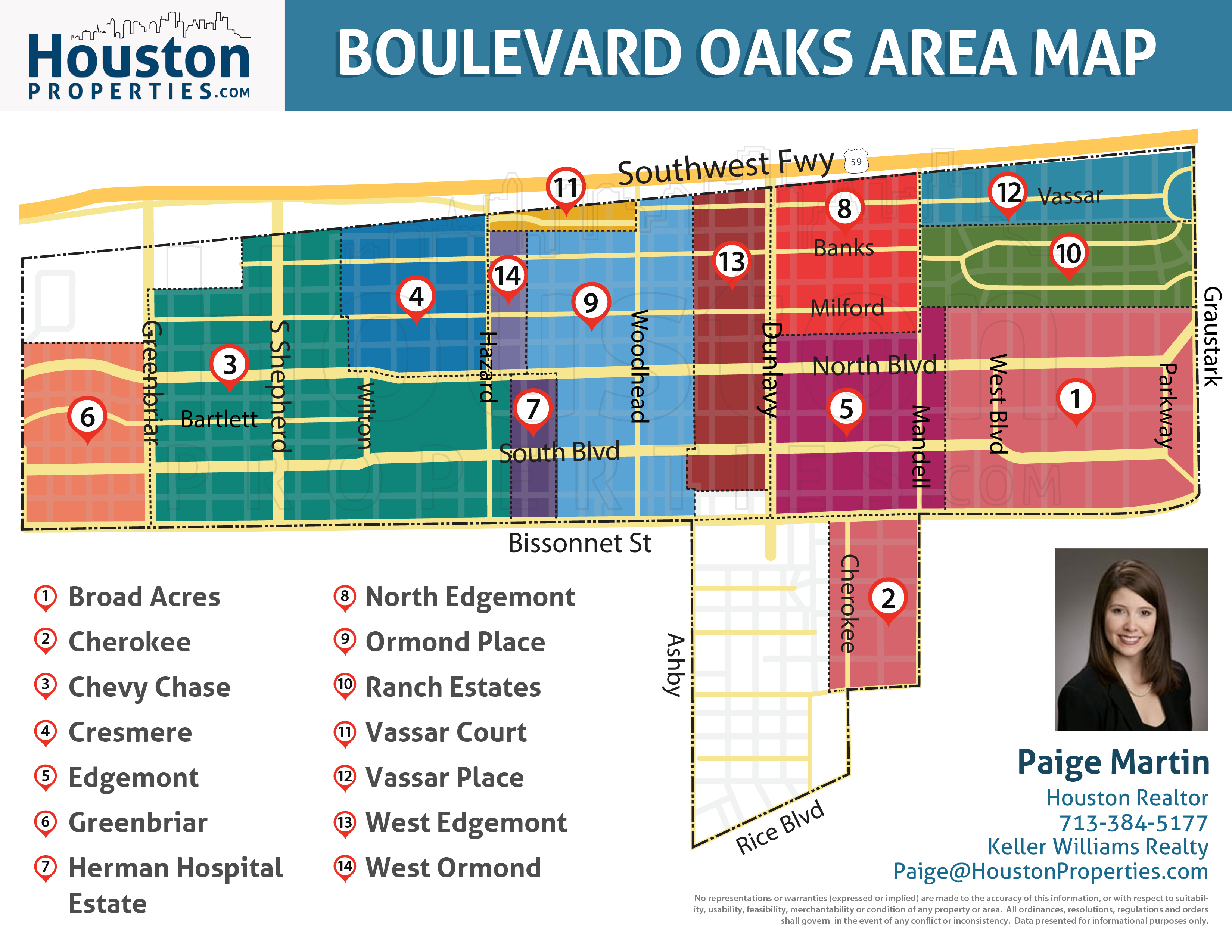 Map of Boulevard Oaks