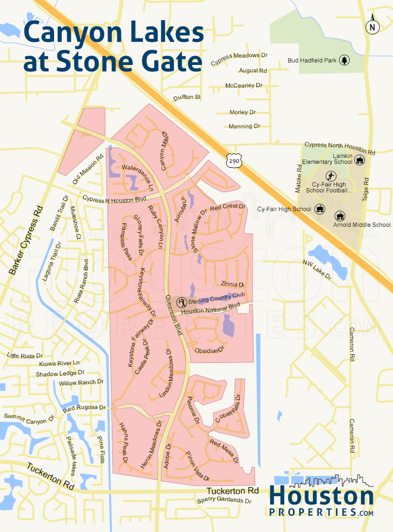 Map of Canyon Lakes At Stone Gate
